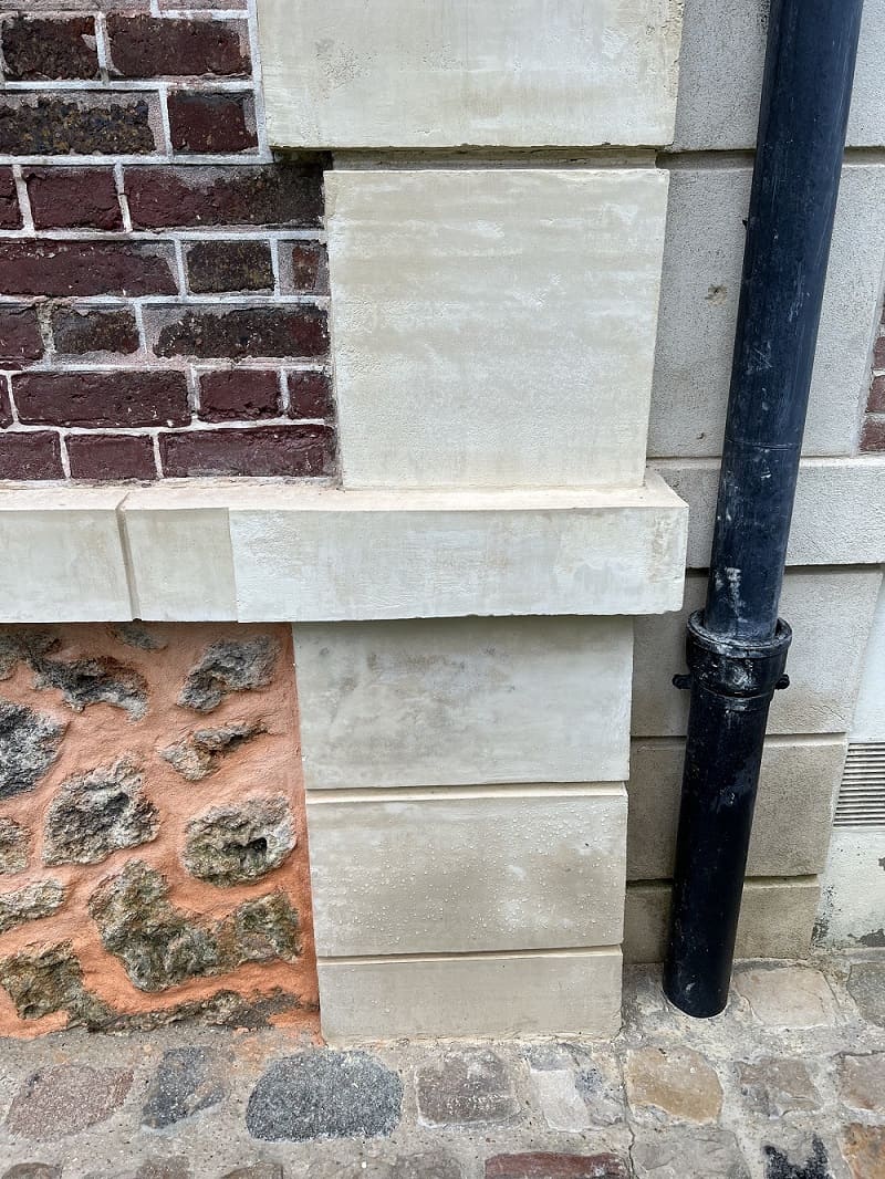 Pierres d'angle après travaux